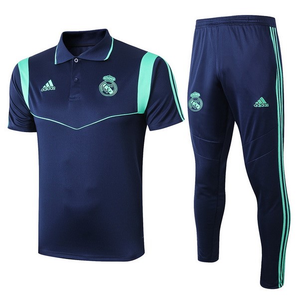 Polo Real Madrid Conjunto Completo 2019 2020 Azul Marino